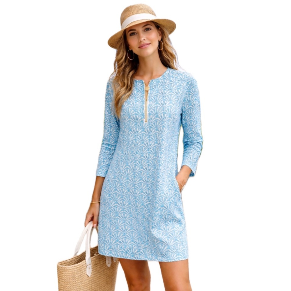 Stelk Parker collection, sea shell Patterned Women's Dress, size M